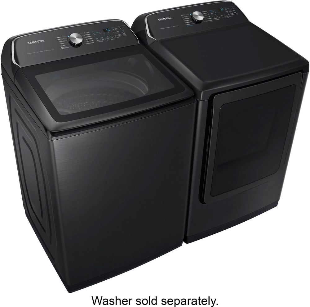 Samsung - 7.4 cu. ft. Smart Gas Dryer with Steam Sanitize+ - Black_1