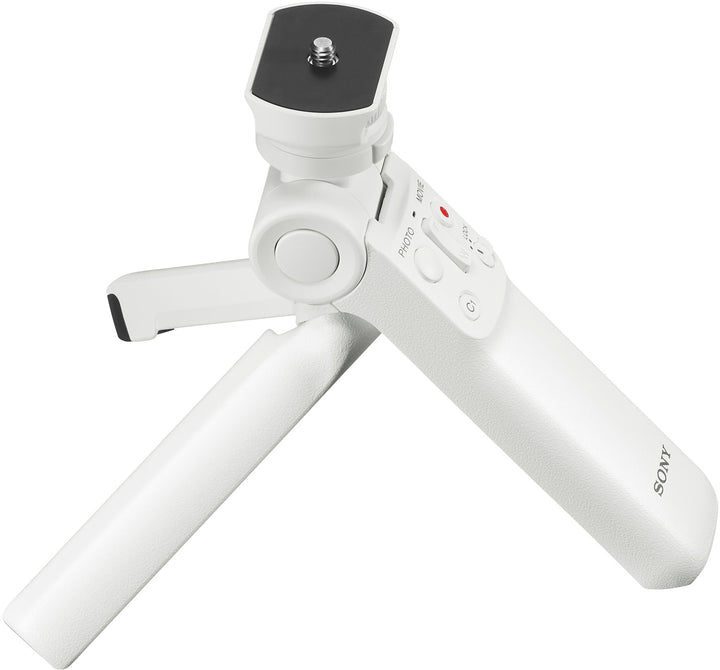 Sony - GPVPT2BT/W Wireless Bluetooth Shooting Grip and Tripod - White_1