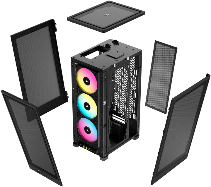 CORSAIR - iCUE 2000D RGB AIRFLOW Mini-ITX Case - Black_4