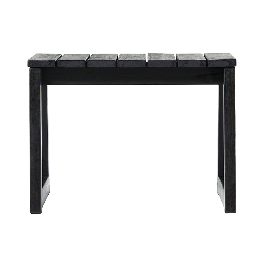 Walker Edison - Modern Solid Wood Outdoor Side Table - Black Wash_0