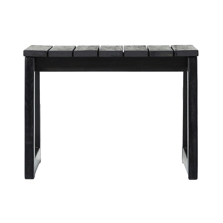 Walker Edison - Modern Solid Wood Outdoor Side Table - Black Wash_6