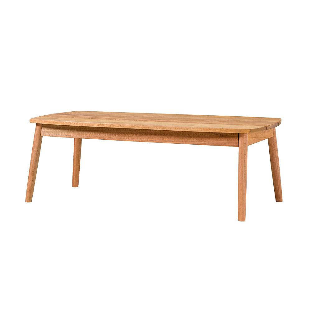 Walker Edison - Modern Solid Wood Spindle-Style Outdoor Coffee Table - Natural_1