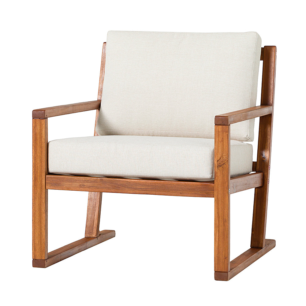 Walker Edison - Modern Solid Wood Slatted Club Chair - Brown_1
