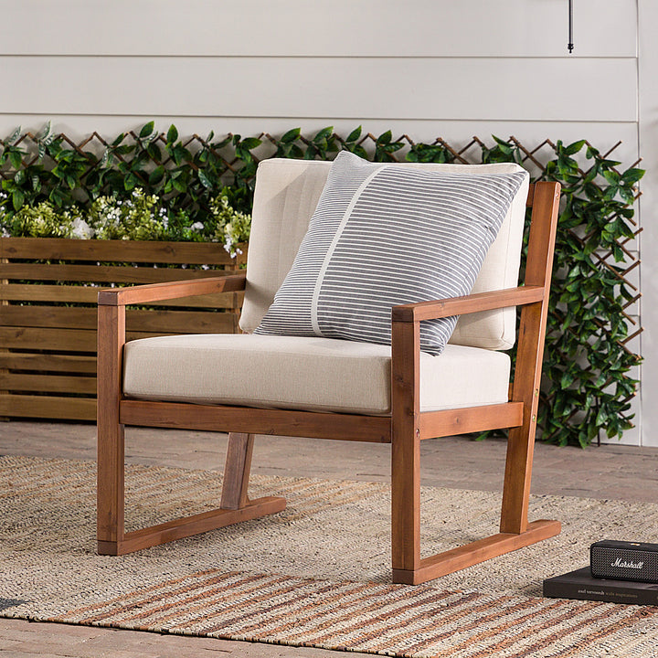 Walker Edison - Modern Solid Wood Slatted Club Chair - Brown_9