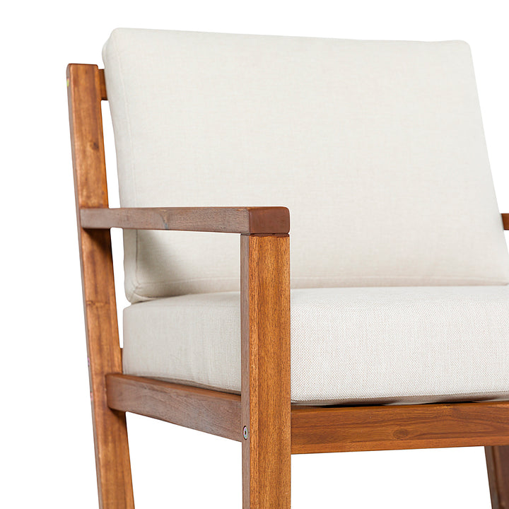 Walker Edison - Modern Solid Wood Slatted Club Chair - Brown_7