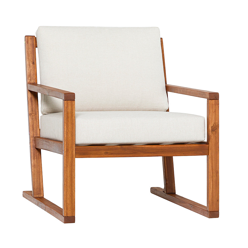 Walker Edison - Modern Solid Wood Slatted Club Chair - Brown_2