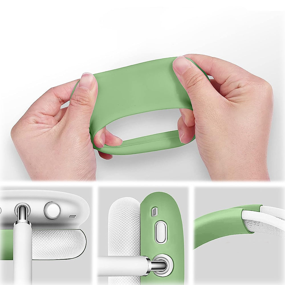 SaharaCase - Silicone Combo Kit Case for Apple AirPods Max Headphones - Green_1