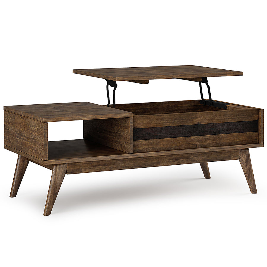 Simpli Home - Clarkson Lift Top Coffee Table - Rustic Natural Aged Brown_0