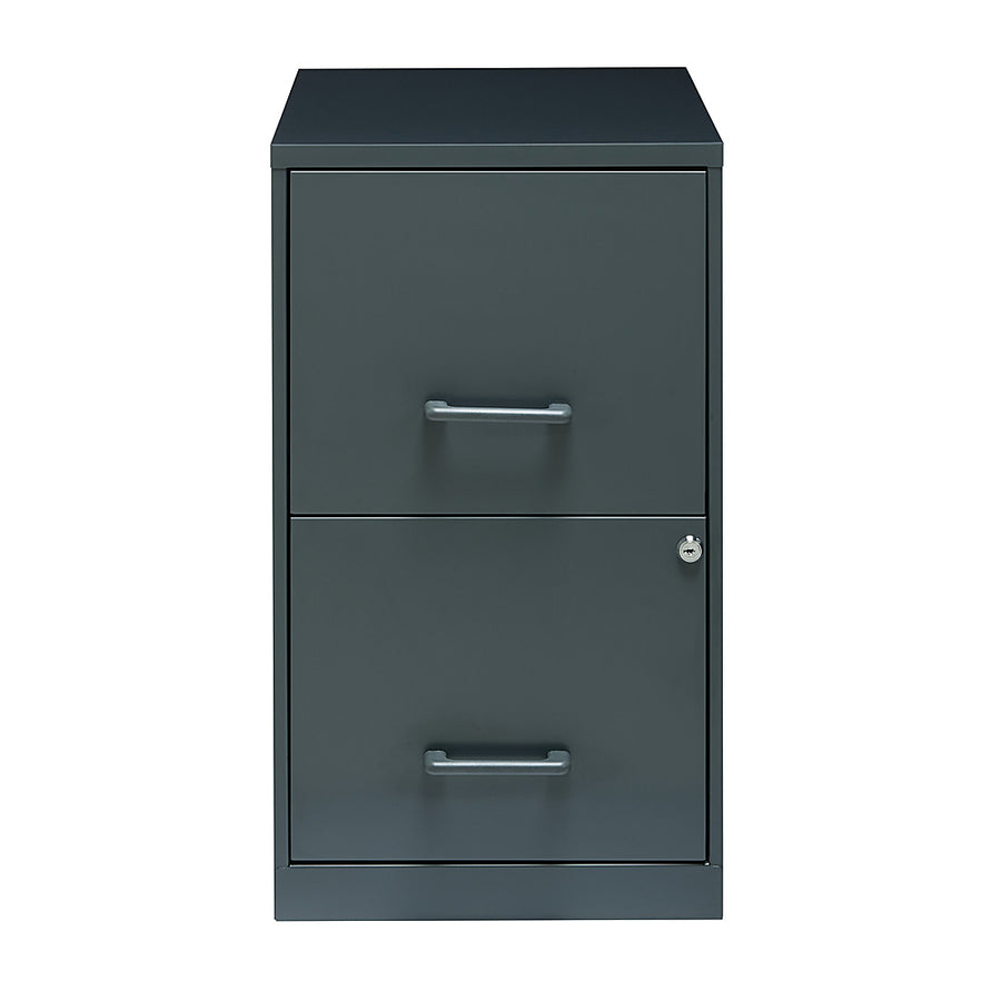 Hirsh - Office Designs 18in. 2-Drawer Metal File Cabinet - Charcoal_0