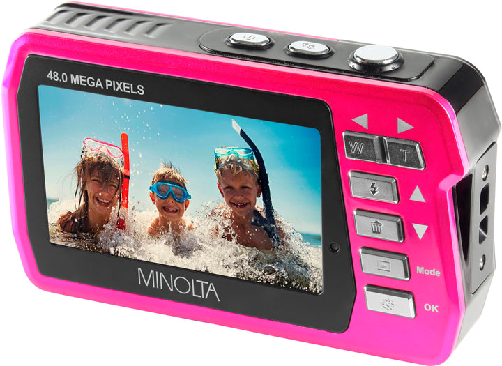 Konica Minolta - MN40WP 48.0 Megapixel Waterproof Digital Camera - Pink_2