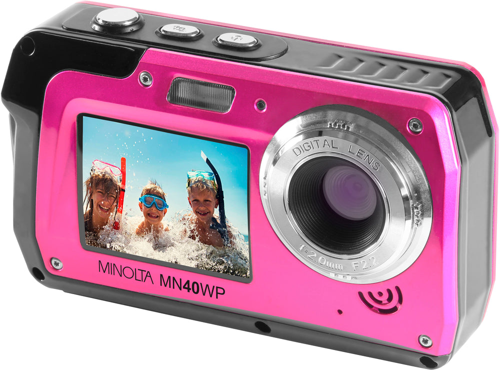 Konica Minolta - MN40WP 48.0 Megapixel Waterproof Digital Camera - Pink_1