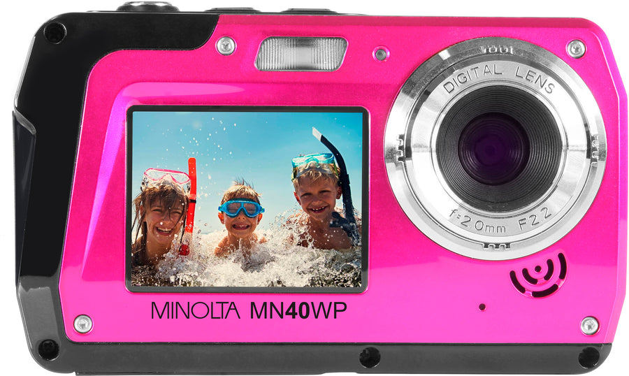 Konica Minolta - MN40WP 48.0 Megapixel Waterproof Digital Camera - Pink_0
