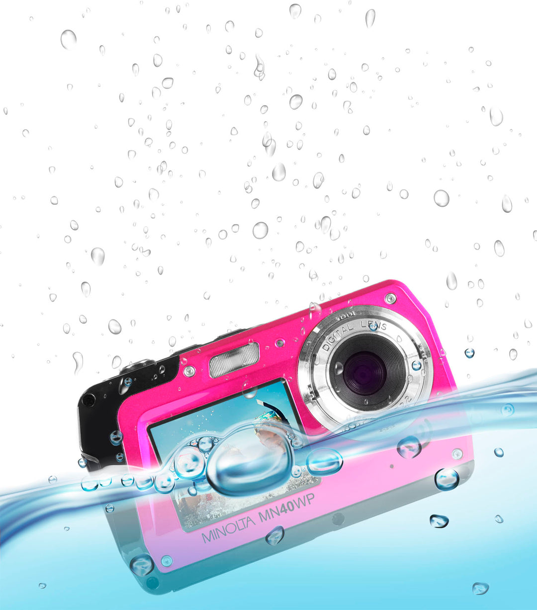 Konica Minolta - MN40WP 48.0 Megapixel Waterproof Digital Camera - Pink_3
