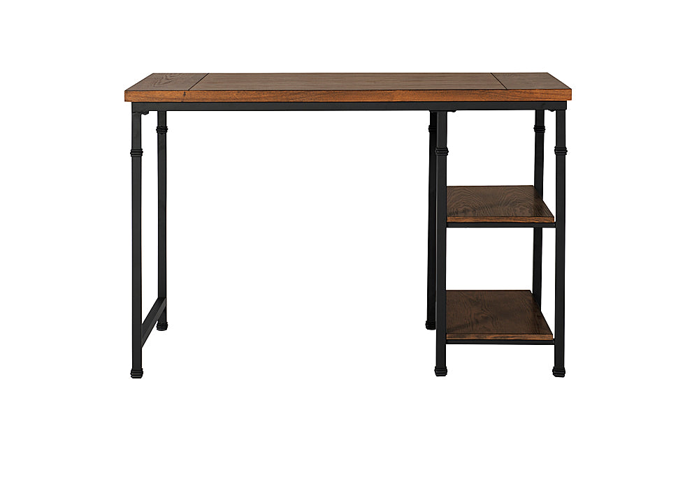 Linon Home Décor - Averill Two-Shelf Desk - Black & Ash_1