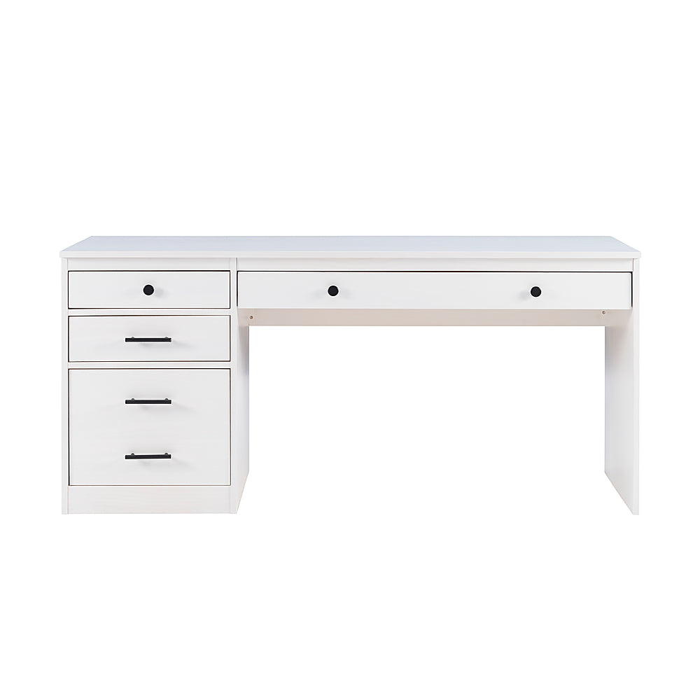 Linon Home Décor - Valdez Solid Wood Desk With File Cabinet - Whitewash_1