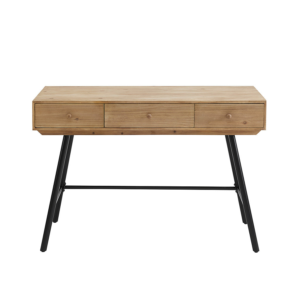 Linon Home Décor - Conners Contemporary 3-Drawer Desk - Natural_1