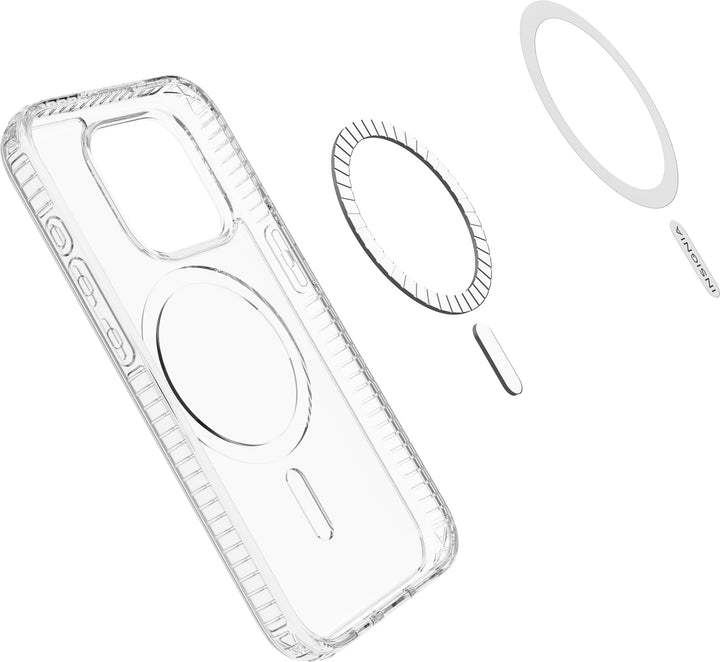 Insignia™ - Hard-Shell Case with MagSafe for iPhone 15 Pro Max - Clear_5