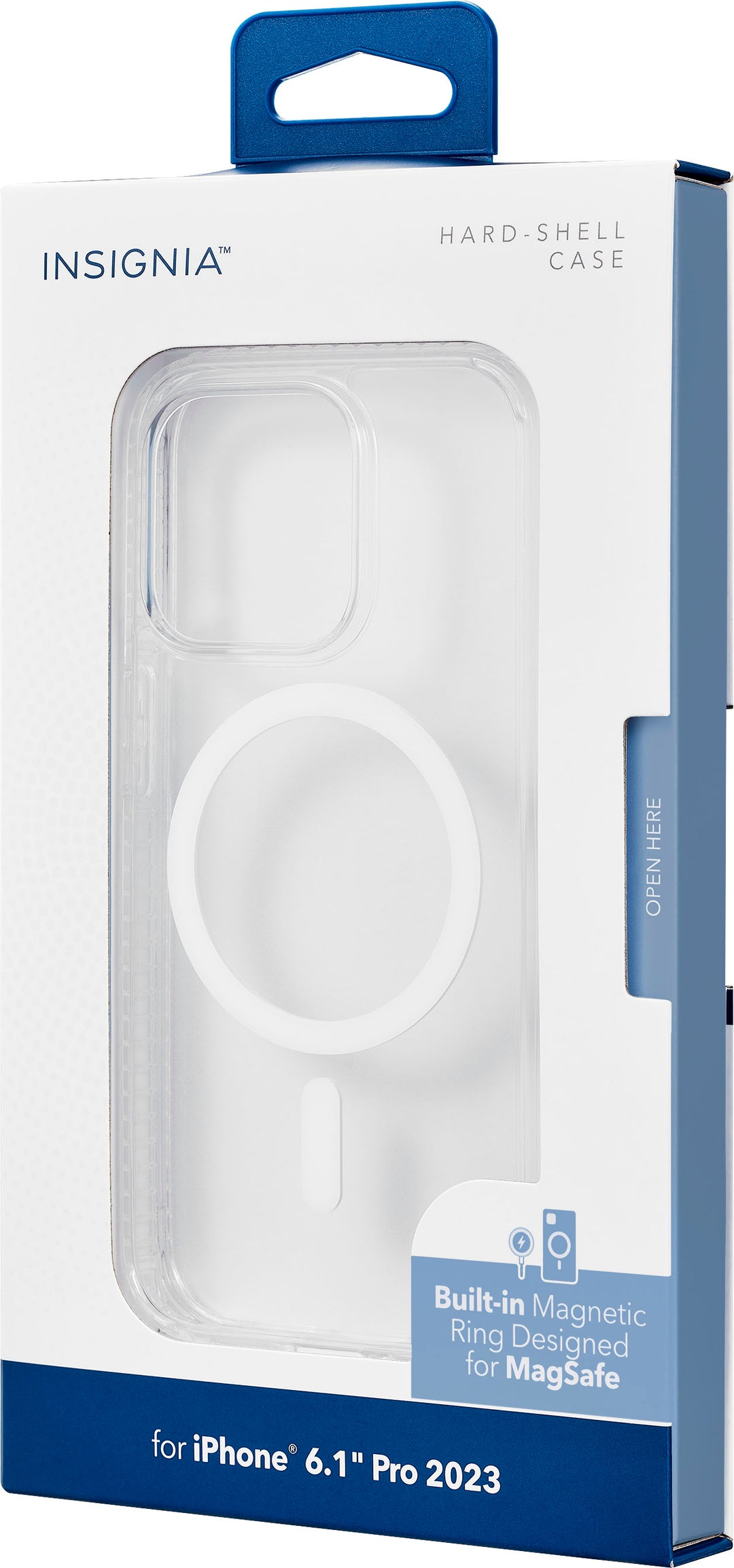 Insignia™ - Hard-Shell Case with MagSafe for iPhone 15 Pro - Clear_5