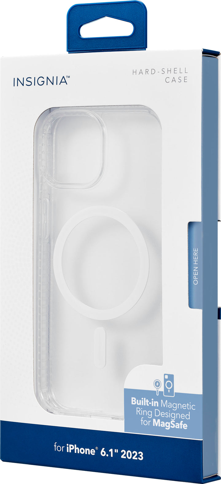 Insignia™ - Hard-Shell Case with MagSafe for iPhone 15 - Clear_6