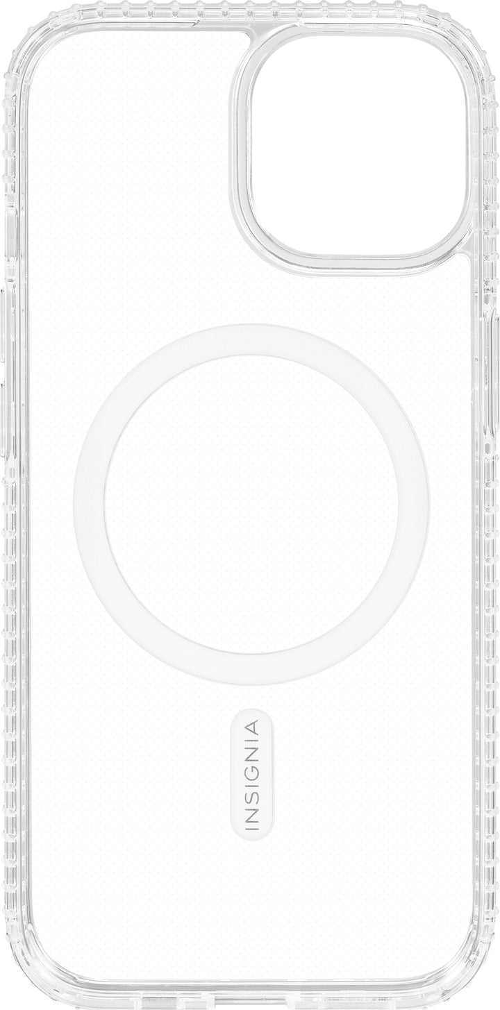 Insignia™ - Hard-Shell Case with MagSafe for iPhone 15 - Clear_3