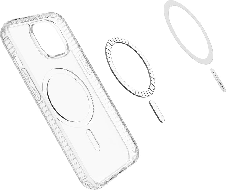 Insignia™ - Hard-Shell Case with MagSafe for iPhone 15 - Clear_2