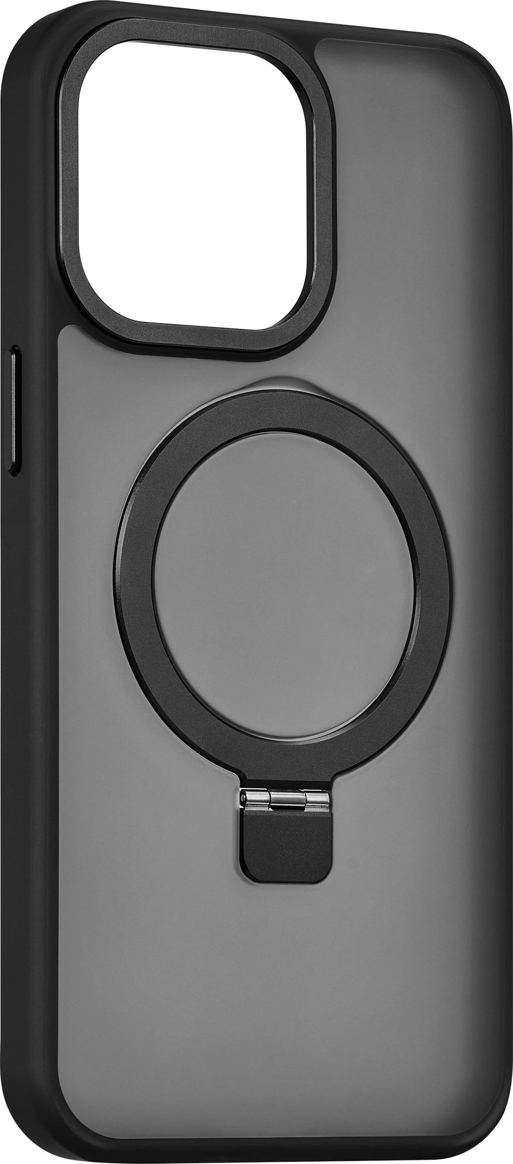Insignia™ - Hard-Shell Case with MagSafe Kickstand for iPhone 15 Pro Max - Black_1