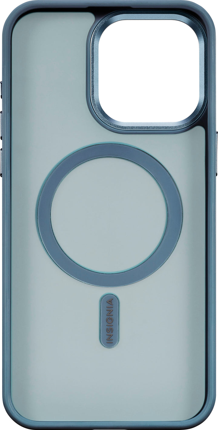 Insignia™ - Hard-Shell Bumper Case with MagSafe for iPhone 15 Pro Max - Teal_3