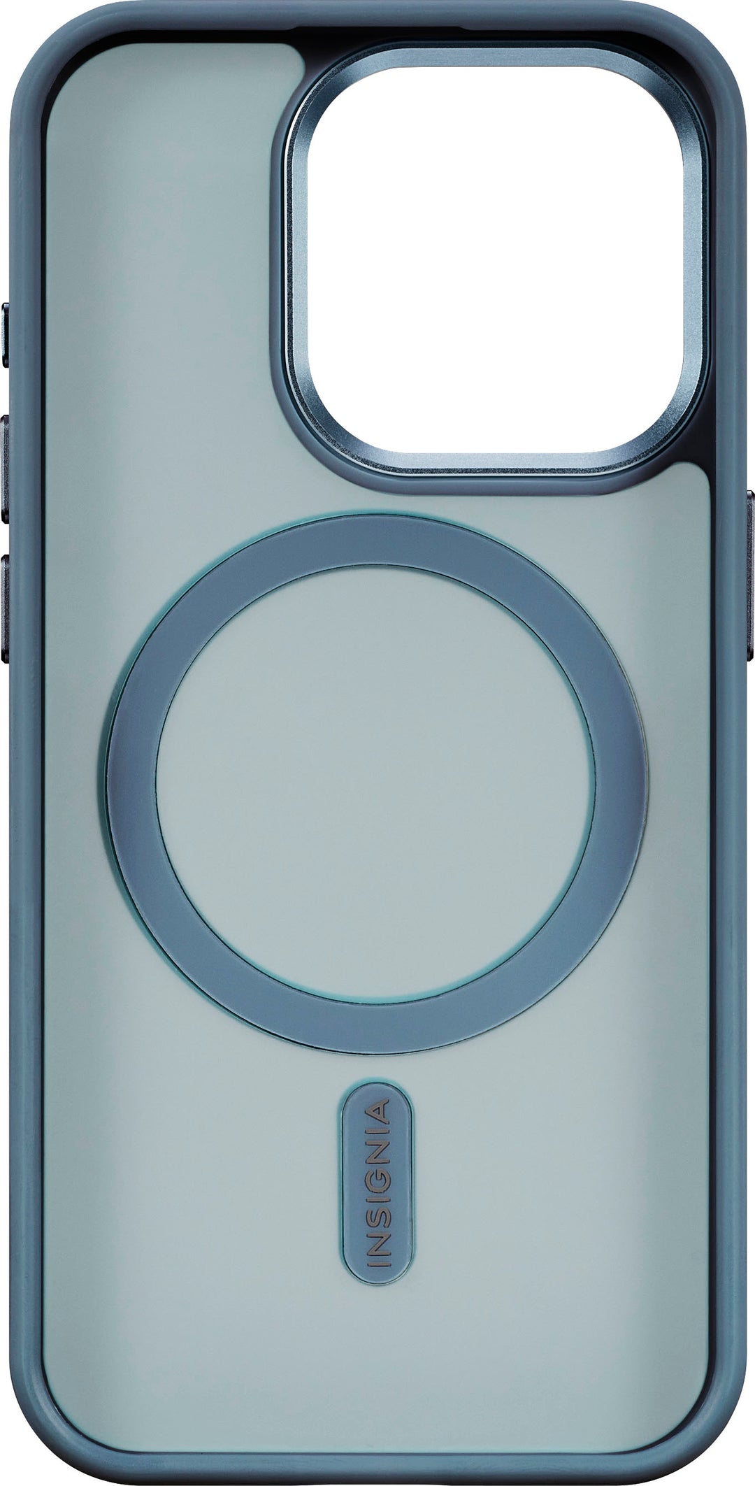 Insignia™ - Hard-Shell Bumper Case with MagSafe for iPhone 15 Pro - Teal_3