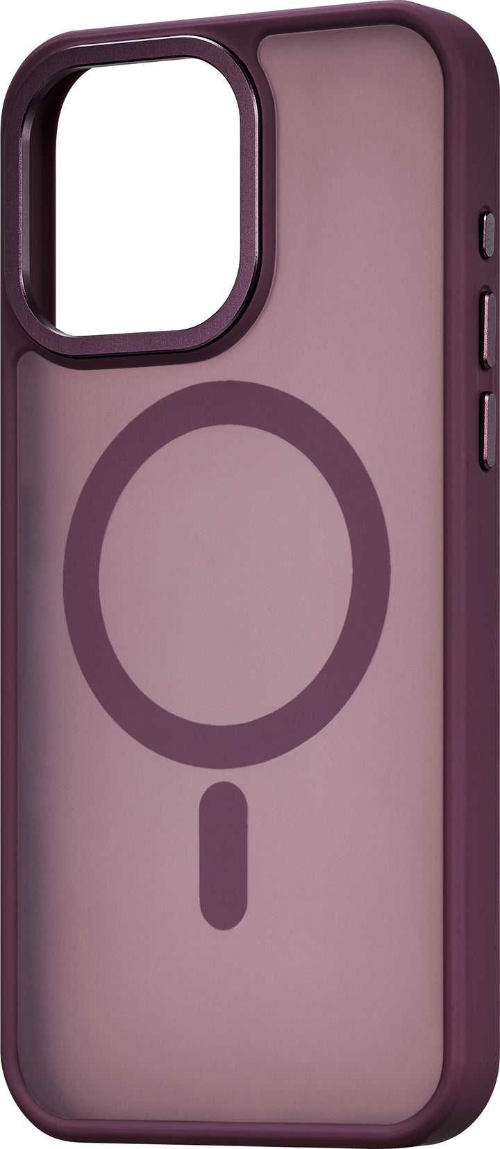 Insignia™ - Hard-Shell Bumper Case with MagSafe for iPhone 15 Pro Max - Maroon_4