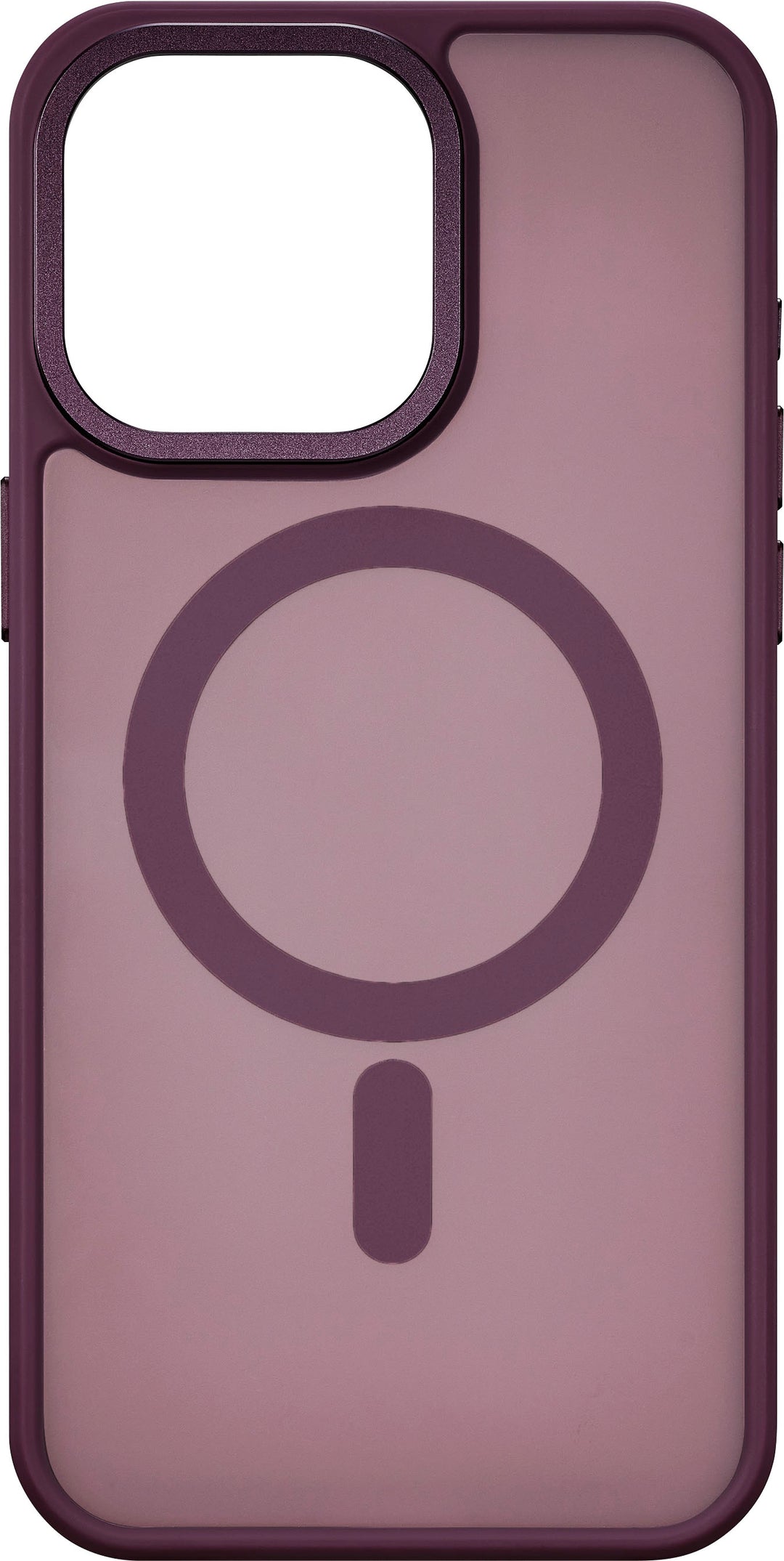 Insignia™ - Hard-Shell Bumper Case with MagSafe for iPhone 15 Pro Max - Maroon_0