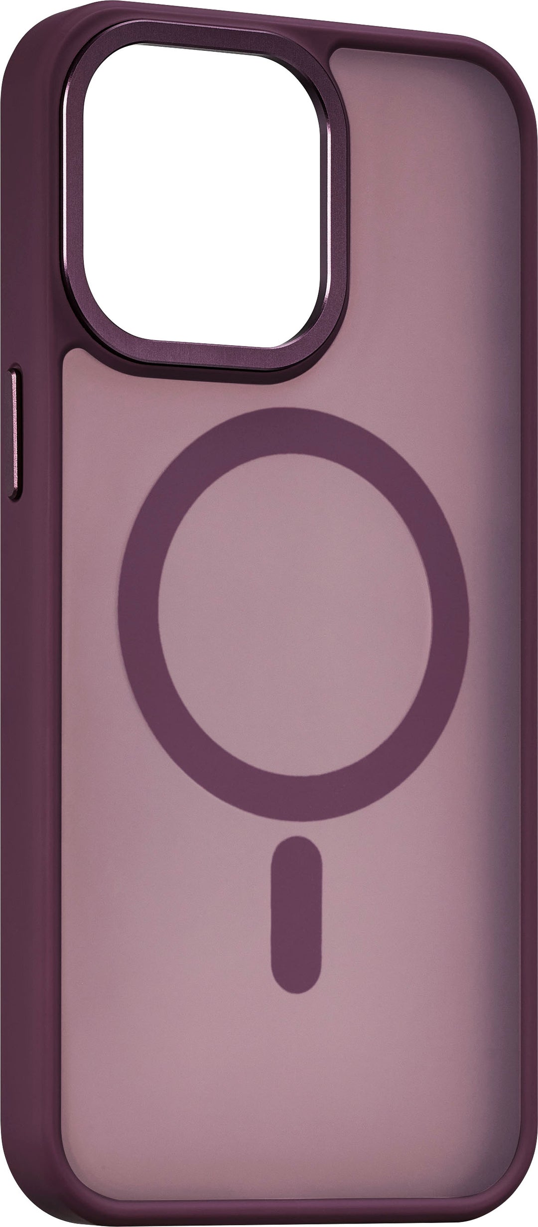 Insignia™ - Hard-Shell Bumper Case with MagSafe for iPhone 15 Pro Max - Maroon_1