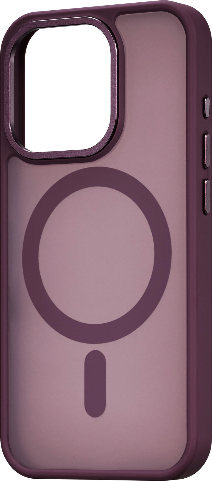 Insignia™ - Hard-Shell Bumper Case with MagSafe for iPhone 15 Pro - Maroon_4