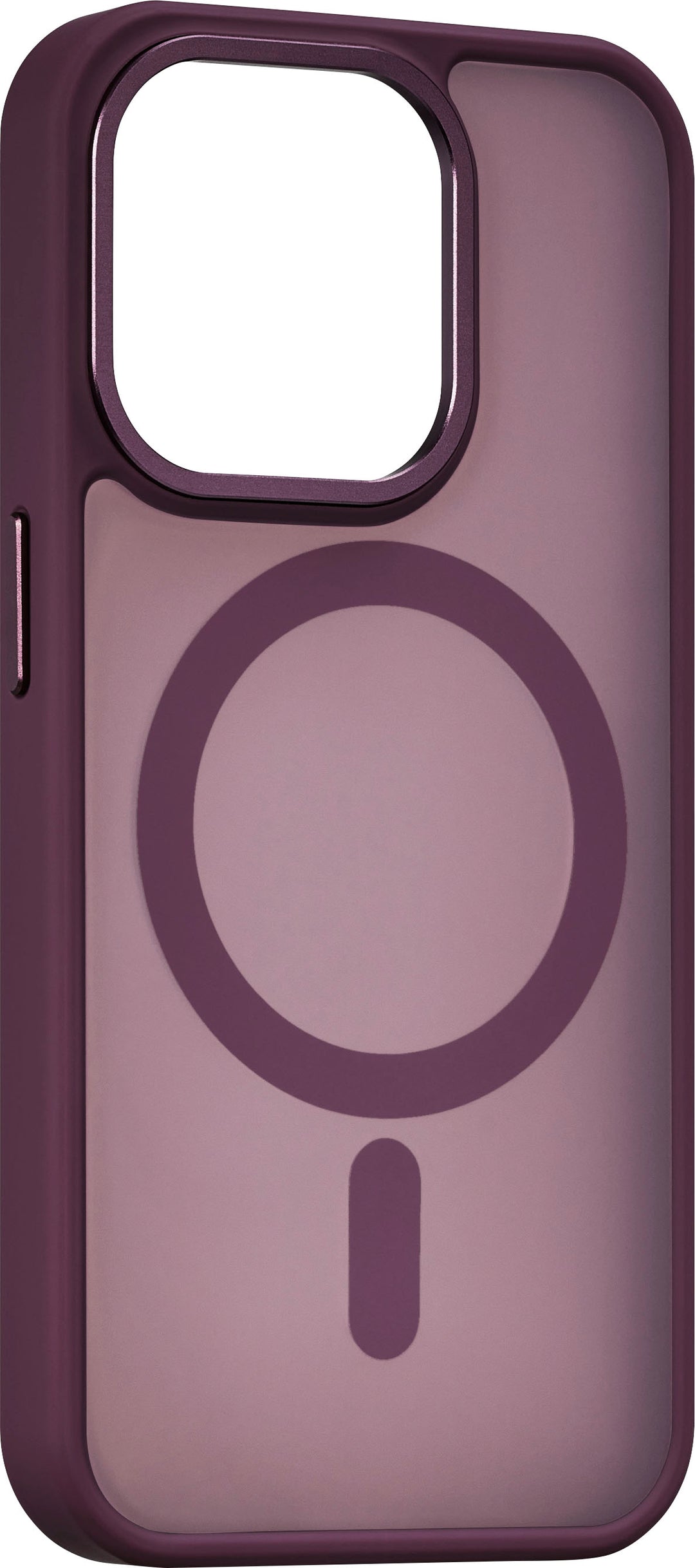 Insignia™ - Hard-Shell Bumper Case with MagSafe for iPhone 15 Pro - Maroon_1