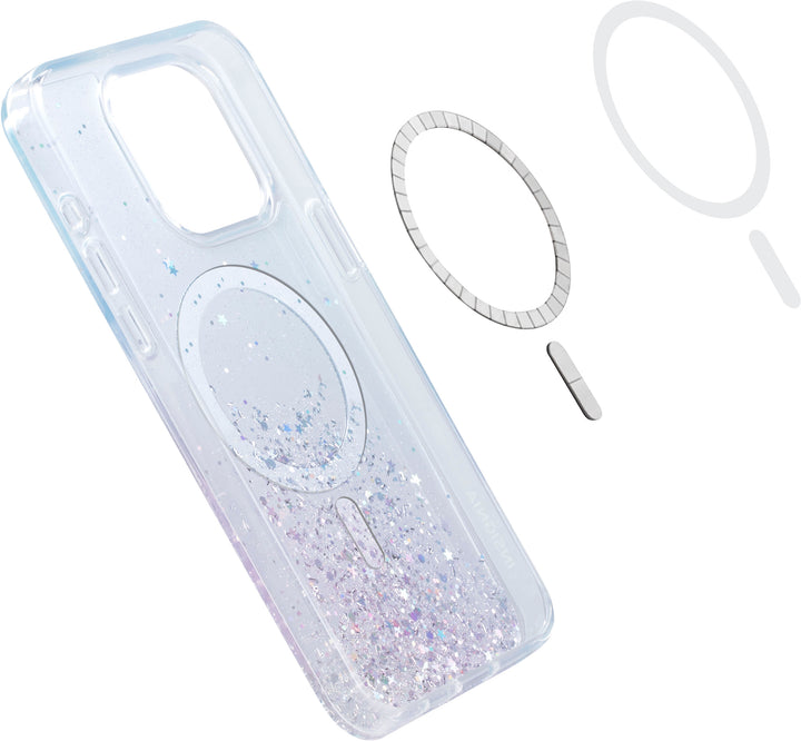 Insignia™ - Hard-Shell Case with MagSafe for iPhone 15 Pro Max - Glitter Gradient_6