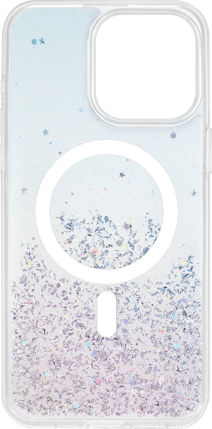 Insignia™ - Hard-Shell Case with MagSafe for iPhone 15 Pro Max - Glitter Gradient_2