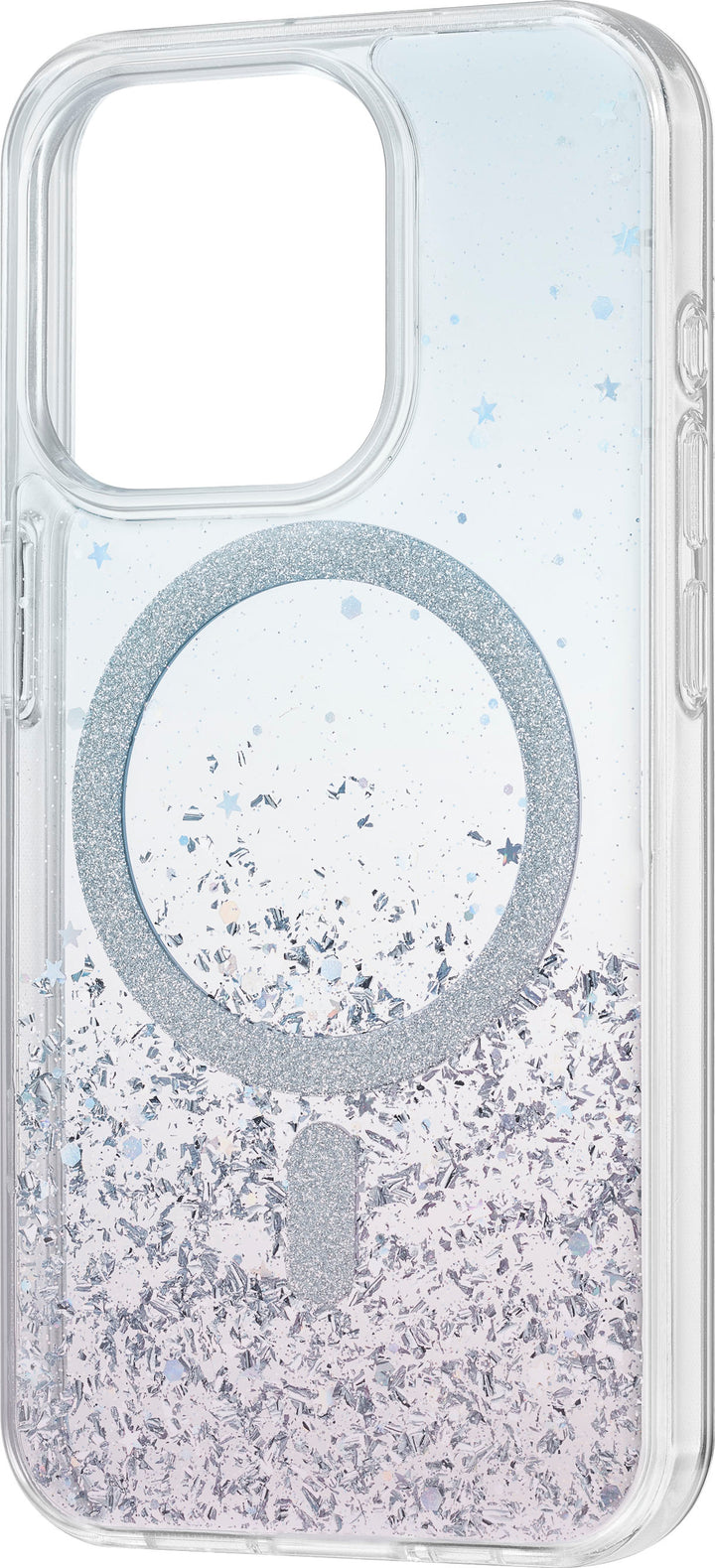 Insignia™ - Hard-Shell Case with MagSafe for iPhone 15 Pro - Glitter Gradient_3