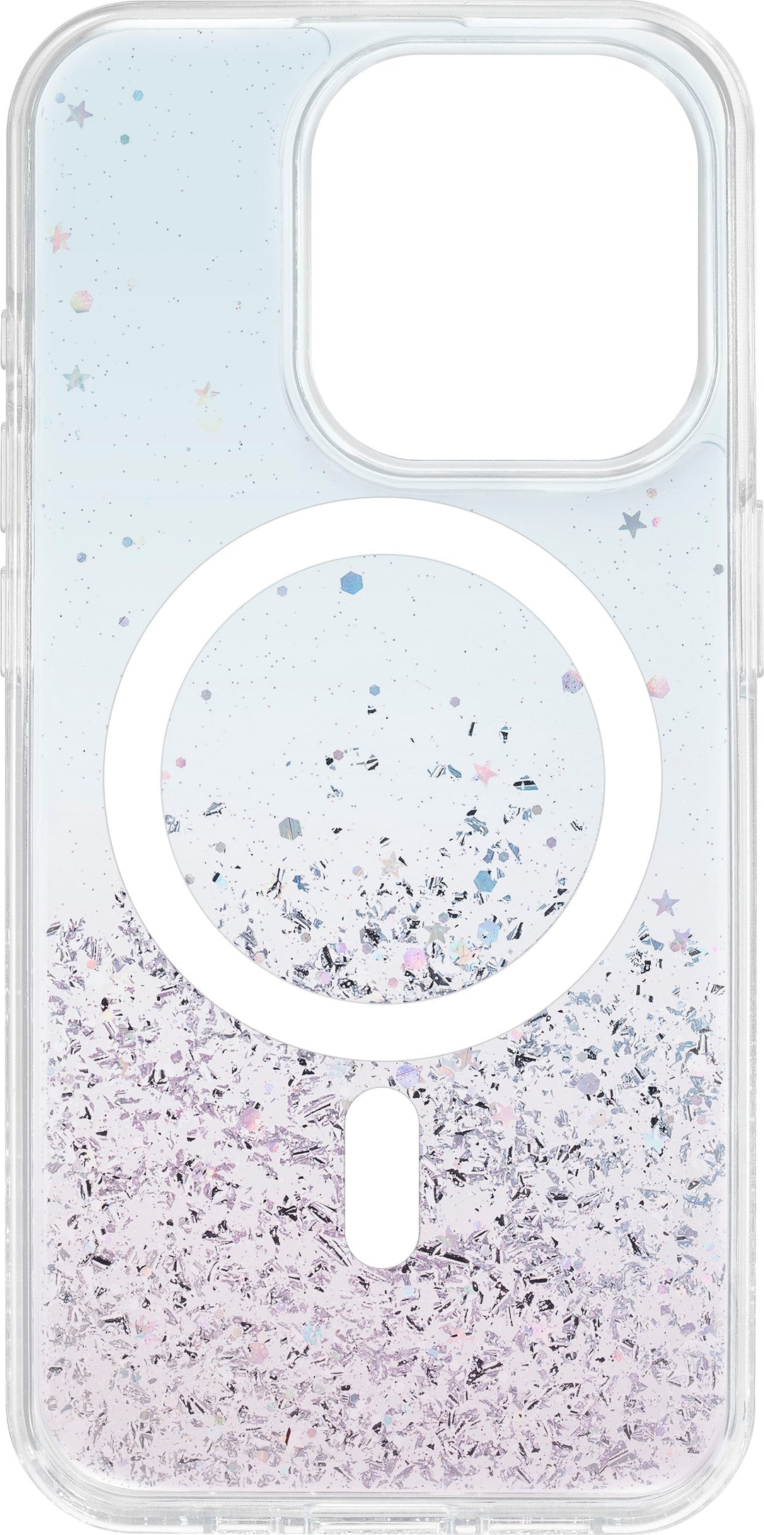 Insignia™ - Hard-Shell Case with MagSafe for iPhone 15 Pro - Glitter Gradient_2