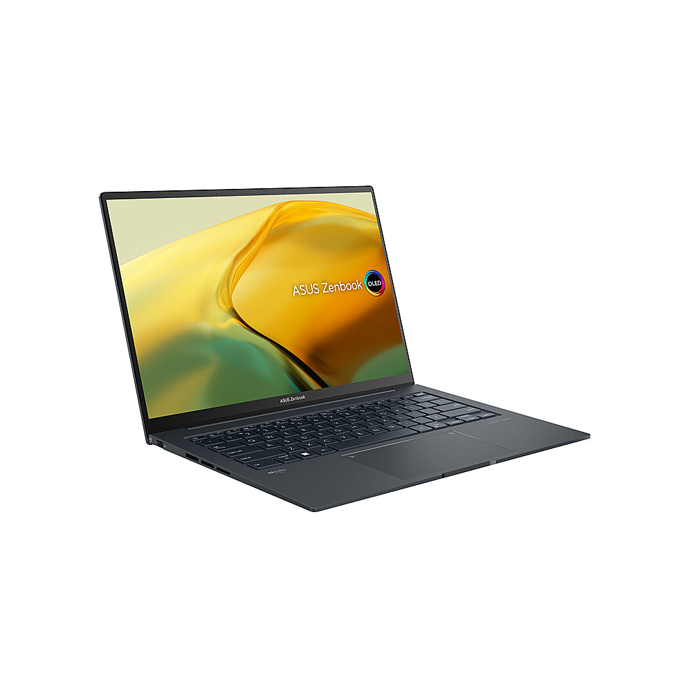ASUS - Zenbook 14" 120Hz OLED Touch Laptop - EVO Intel 13 Gen Core i9 with 32GB Memory - NVIDIA GeForece RTX 3050 - 1TB SSD - Gray_1