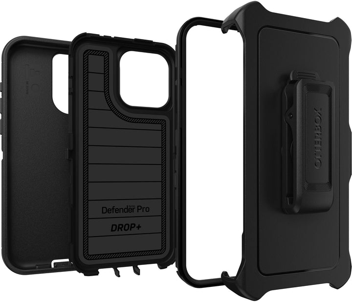 OtterBox - Defender Series Pro Hard Shell for Apple iPhone 15 Pro Max - Black_0
