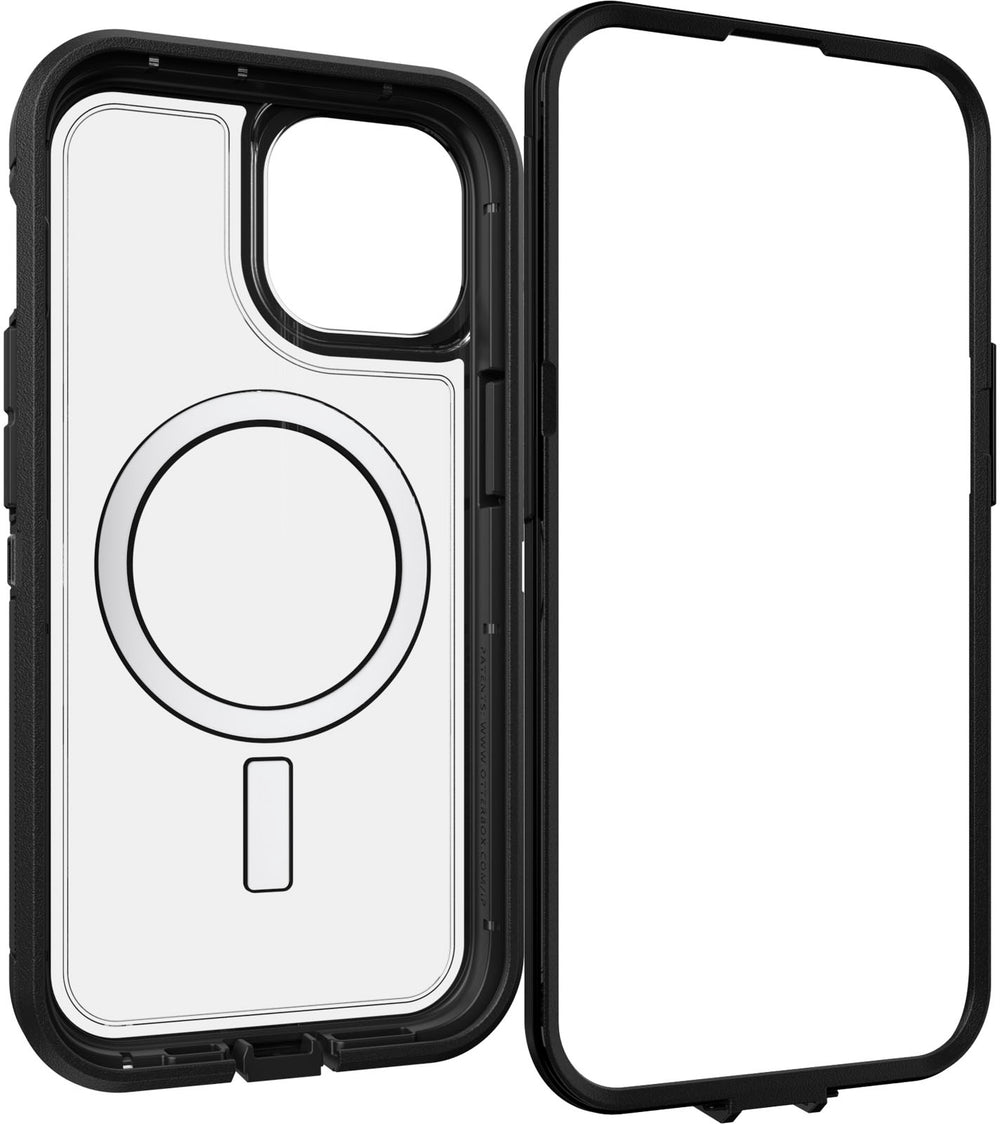 OtterBox - Defender Series Pro XT for MagSafe Hard Shell for Apple iPhone iPhone 15, Apple iPhone 14, and Apple iPhone 13 - Dark Side_1