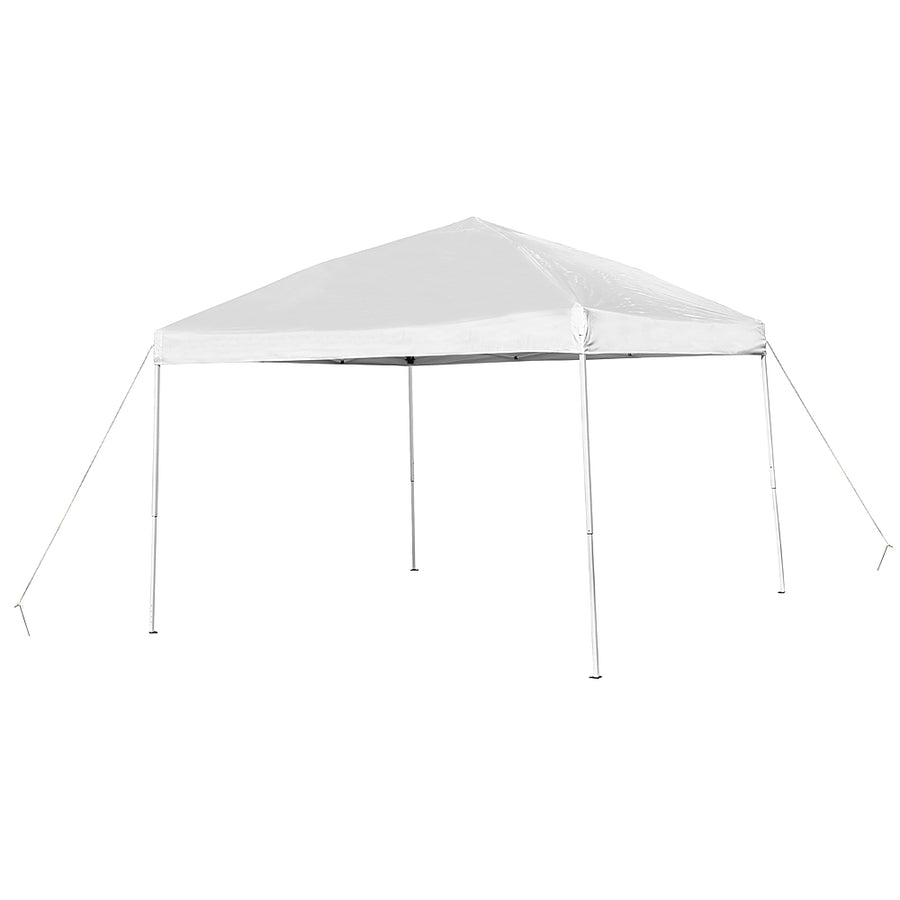 Flash Furniture - Harris 10'x10' White Weather Resistant Easy Up Event Straight Leg Instant Canopy Tent - White_0