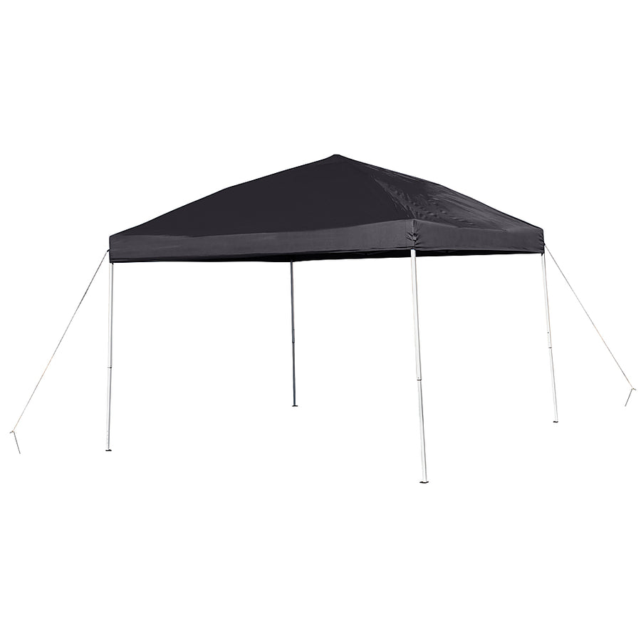 Flash Furniture - Harris 10'x10' Black Weather Resistant Easy Up Event Straight Leg Instant Canopy Tent - Black_0