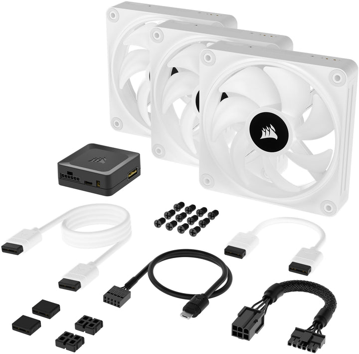 CORSAIR iCUE LINK QX120 RGB 120mm PWM Fans Starter Kit - White_4