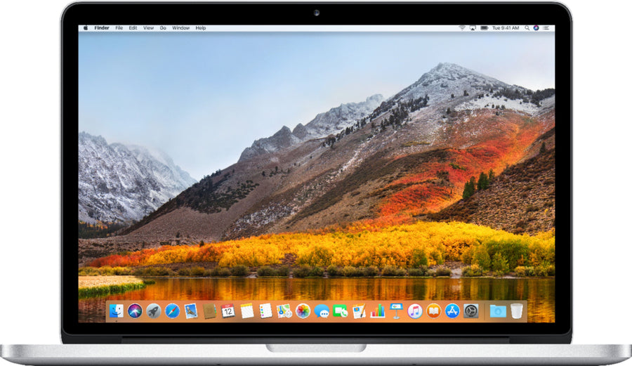 Apple - Geek Squad Certified Refurbished MacBook Pro with Retina display - 13.3" Display - 8GB Memory - 128GB Flash Storage - Silver_0