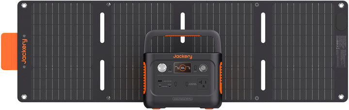 Jackery - Explorer 300 Plus  Portable Power Solar Generator + 40W S olar - Black_5