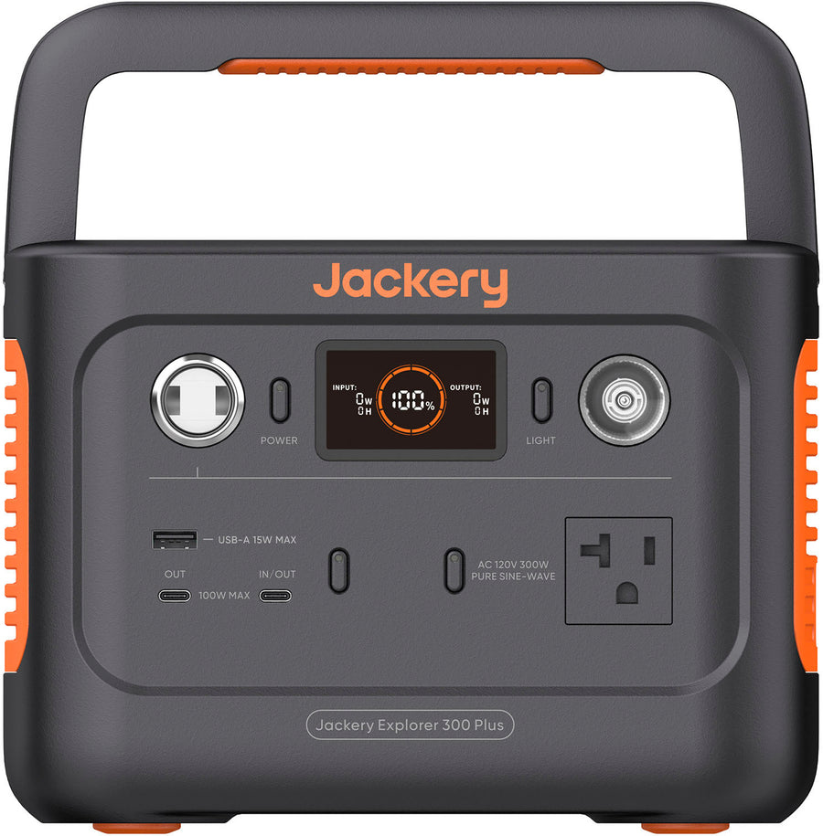Jackery - Explorer 300 Plus Portable Power Solar Generator - Black_0