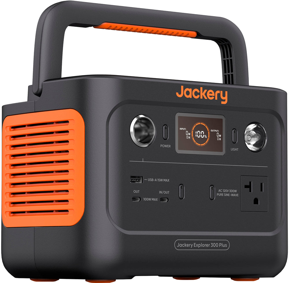 Jackery - Explorer 300 Plus Portable Power Solar Generator - Black_1
