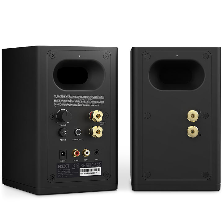 NZXT - Relay Dual Channel Desktop Speakers (2-Piece) - Black_1