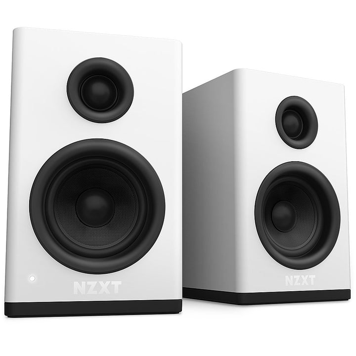 NZXT - Relay Dual Channel Desktop Speakers (2-Piece) - White_0