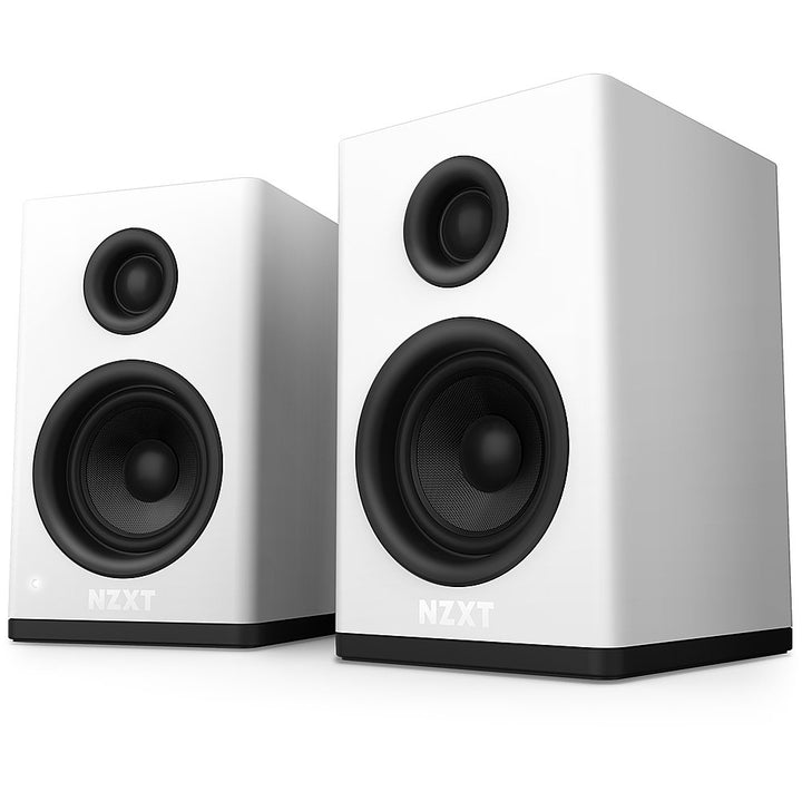 NZXT - Relay Dual Channel Desktop Speakers (2-Piece) - White_4